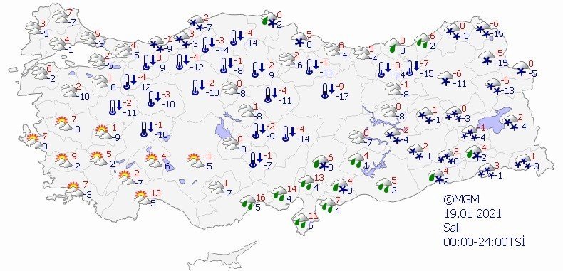 Kar Yağışı Bugün İstanbul’u Terk Ediyor