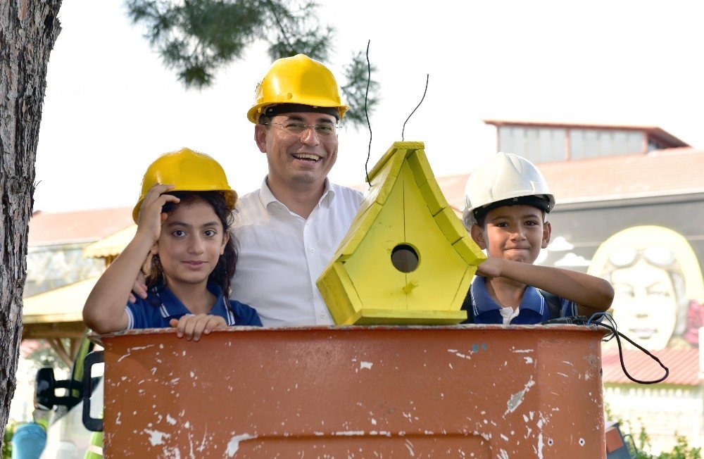 Kepez’den Kuşlara İçin Özel Yuva