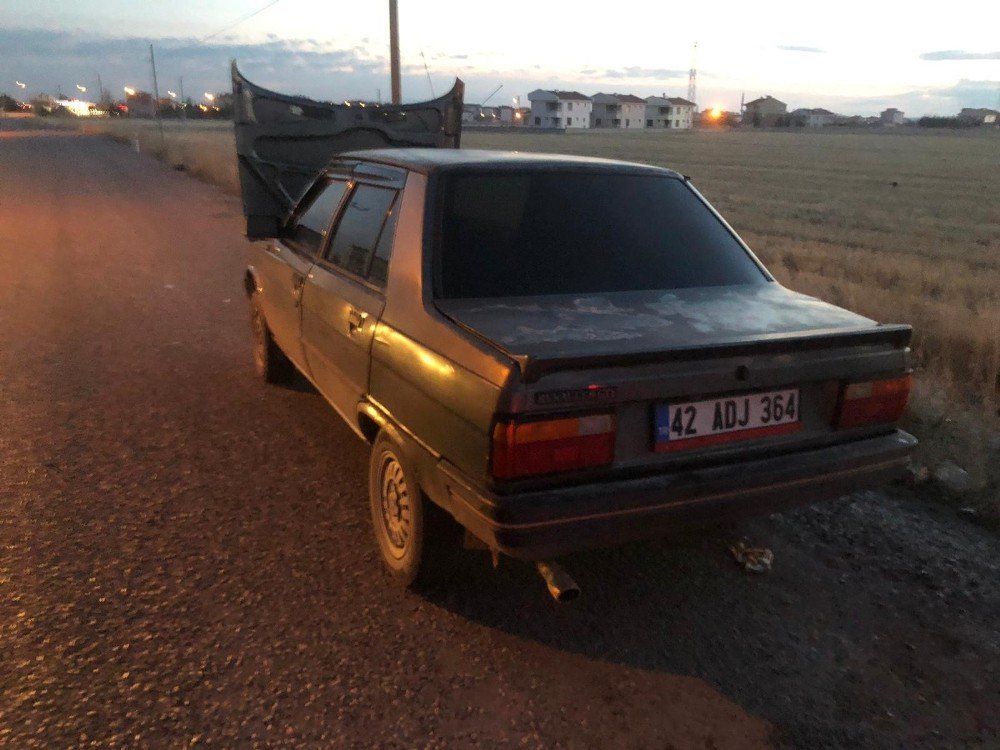 Konya’da Otomobilde Yangın Paniği