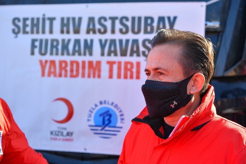 Tuzla’dan Cinderesi Mağdurlarına 163’üncü Tır Yola Çıktı