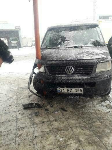 Iğdır’da Kar Yağışı Beraberinde Kaza Getirdi