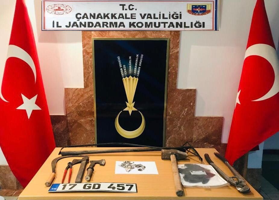 Çanakkale’de Kablo Hırsızı Yakalandı