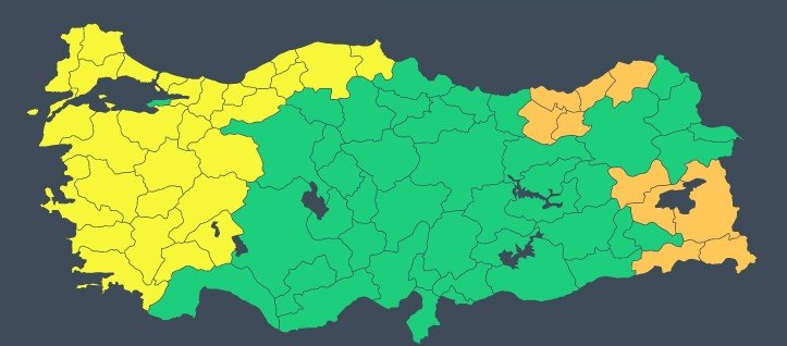 Meteoroloji’den Kuvvetli Rüzgar Ve Fırtına Uyarısı