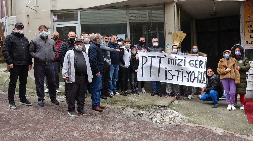 80 Yıldır Hizmet Veren Ptt Binasını Kapattılar, Vatandaş Eylem Yaptı