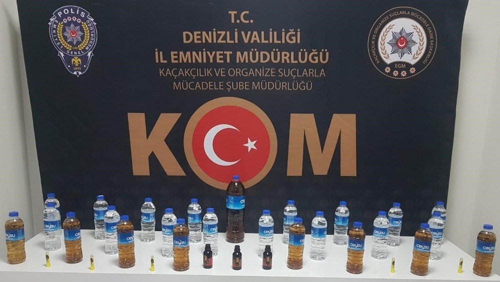 Kaçak Alkolleri Piyasaya Süremeden Yakalandı