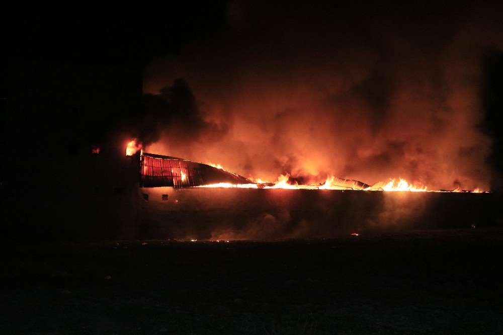 Adana’da Mobilya Atölyesinde Çıkan Yangın Korkuttu