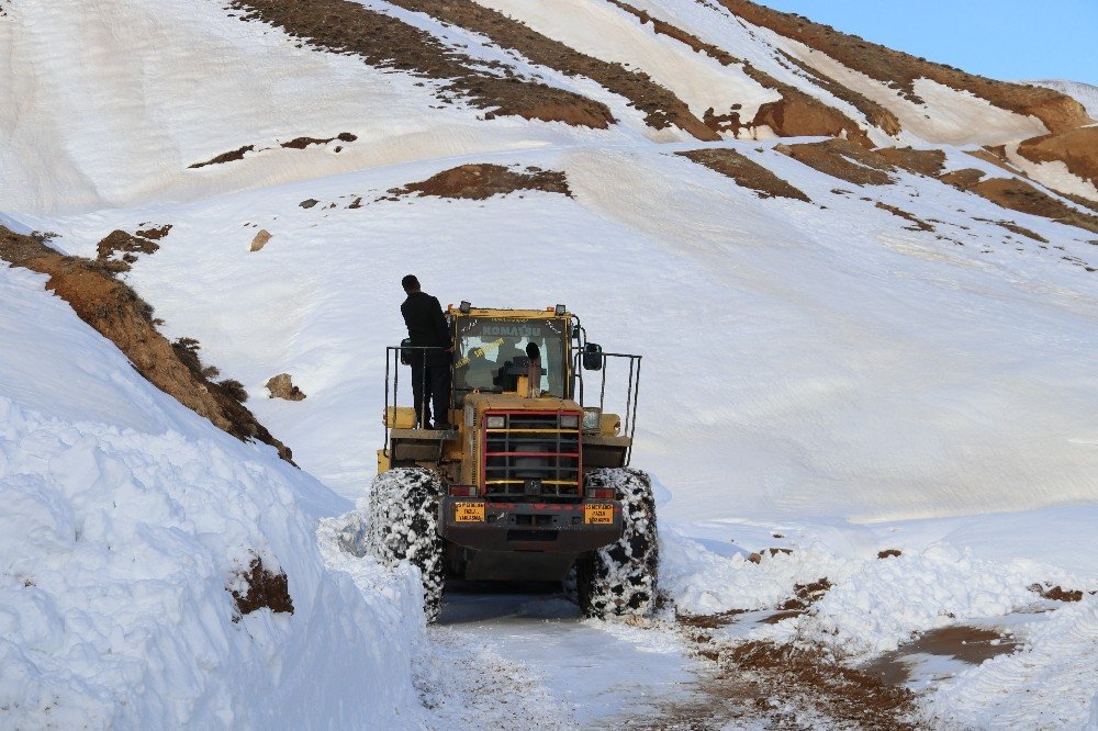 20 Günlük Kar Esaretinin Ardından Köy Yolu Ulaşıma Açıldı