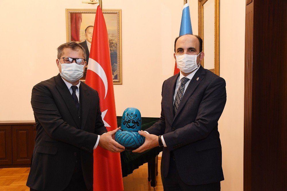 Tdbb Başkanı Altay Azerbaycan Büyükelçisi’ni Ziyaret Etti