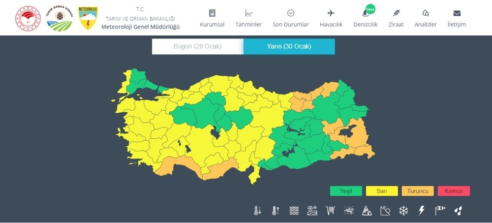 Meteorolojiden Denizli İçin Fırtına Uyarısı