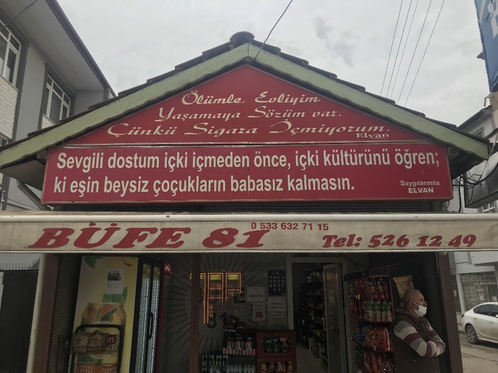 Bu Büfede Derdi Olana Alkol Satılmıyor