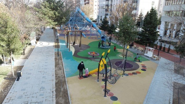 Melikgazi’nin Parklarında Çocuklar Çok Mutlu