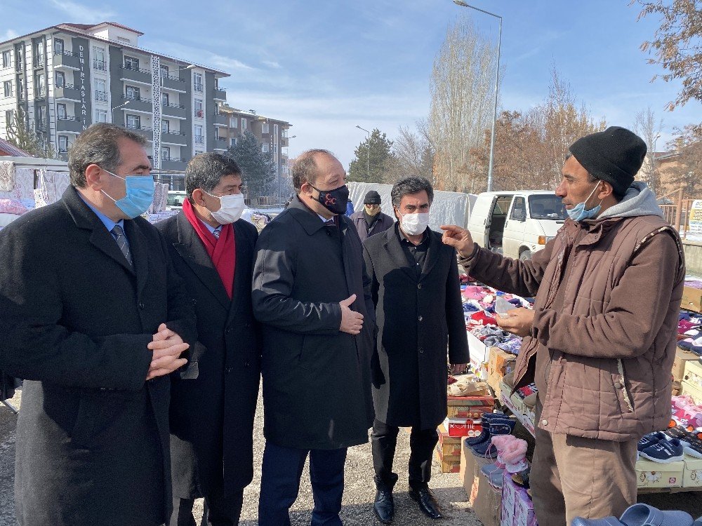 Mhp İ̇l Başkanı Karataş Esnafı Ziyaret Etti