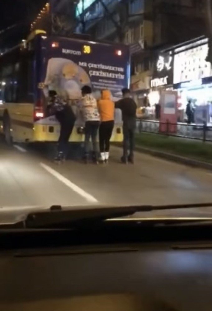 Bursa,da Patenci Gençlerin Tehlikeli Yolculuğu