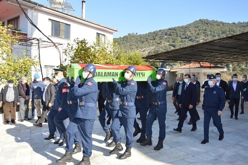 Dalaman’da Kore Gazisi Son Yolculuğuna Uğurlandı