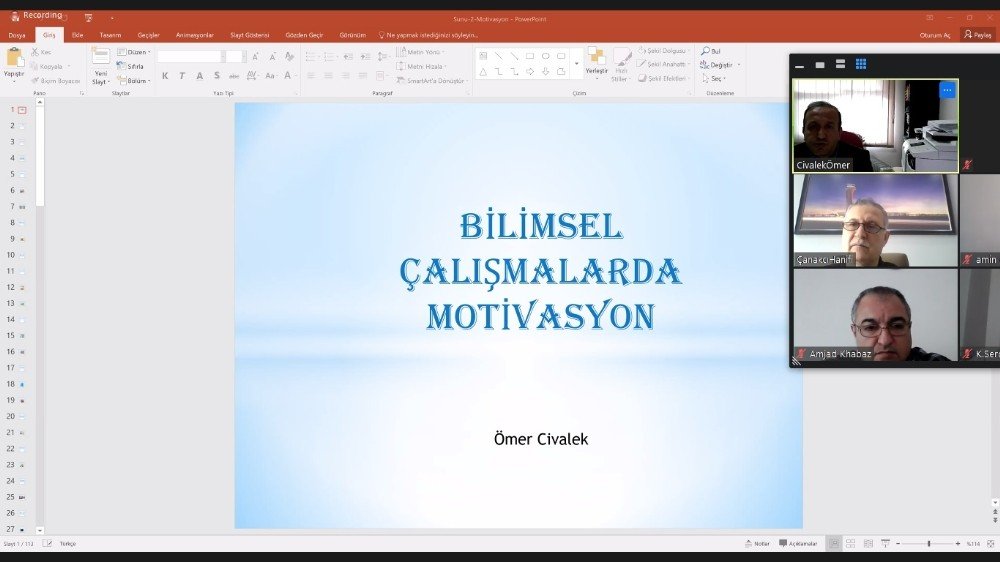 Hkü, Video Konferans İle Prof. Dr. Civelek’i Ağırladı