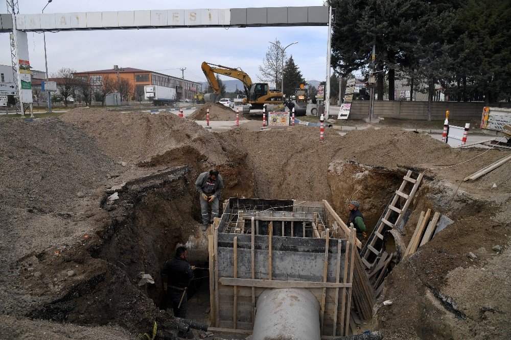 Isparta’da Gül Küçük Sanayi Sitesi Yağmur Suyu Hattına Kavuşuyor