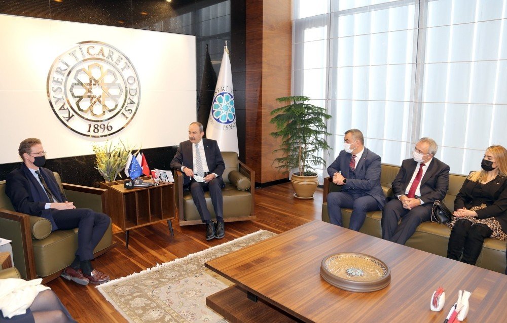 Başkan Büyüksimitci, Ab Büyükelçisine Kayseri’nin Sanayisi Hakkında Bilgi Verdi