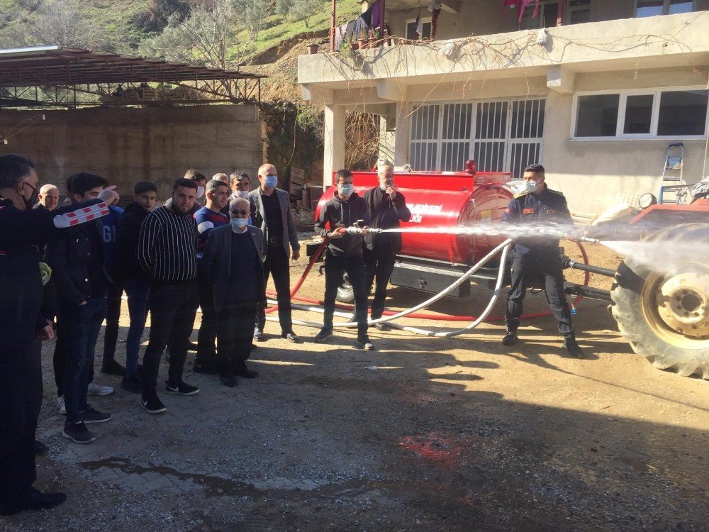 Çaylı Ve Hasköy Mahallesi’nde Yangın Söndürme Tankeri Eğitimi Verildi