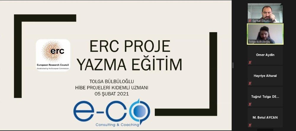 Erciyes Teknopark Tarafından Erc İle İ̇lgili Uygulamalı Proje Yazma Eğitimi Düzenlendi
