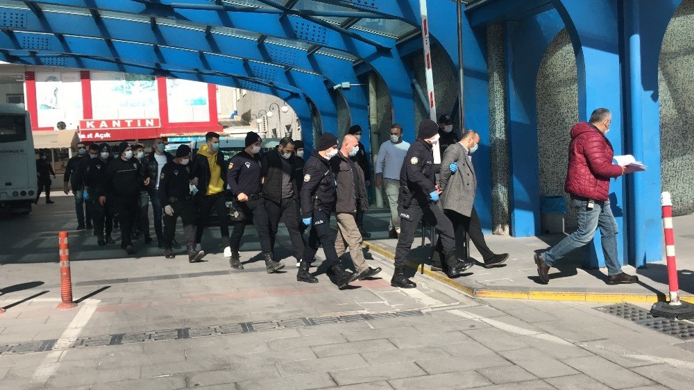 Balık Halinde Cinayetle Biten Silahlı Kavganın Zanlıları Adliyeye Sevk Edildi