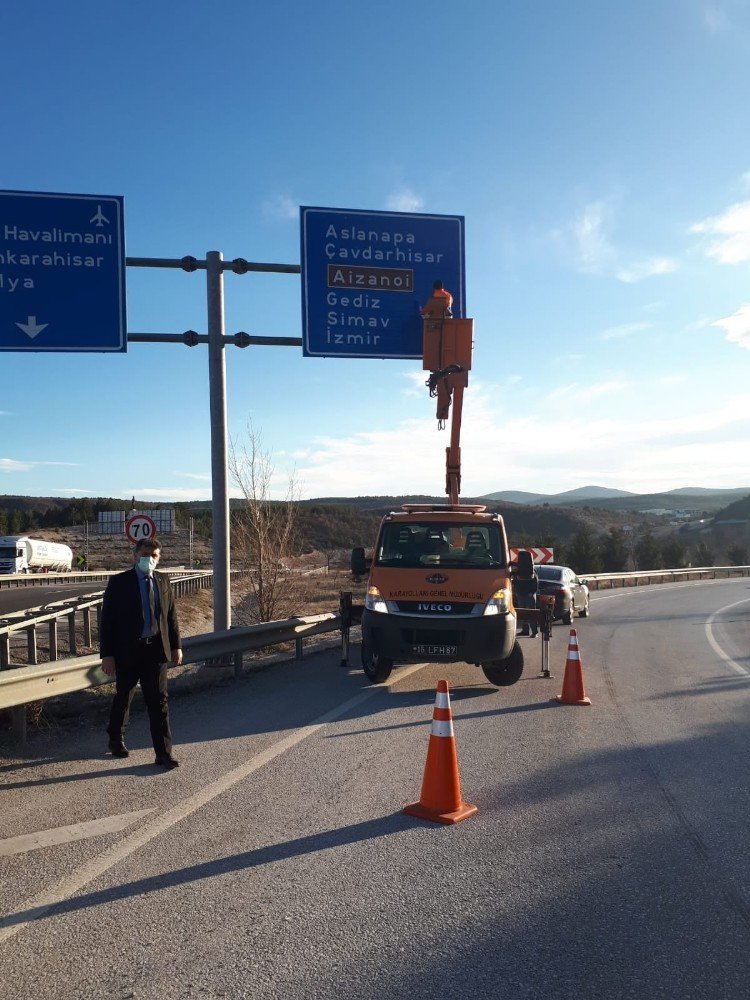 İ̇lçe Girişine Ön Bilgi Levha Çalışması
