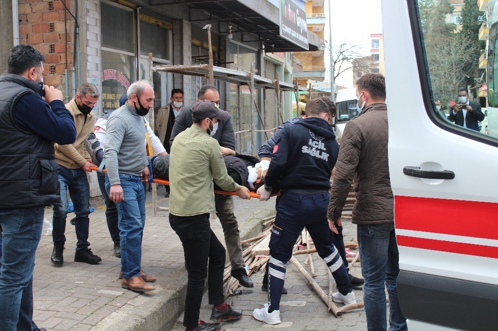 İ̇skeleden Düşen İşçi Yaralandı
