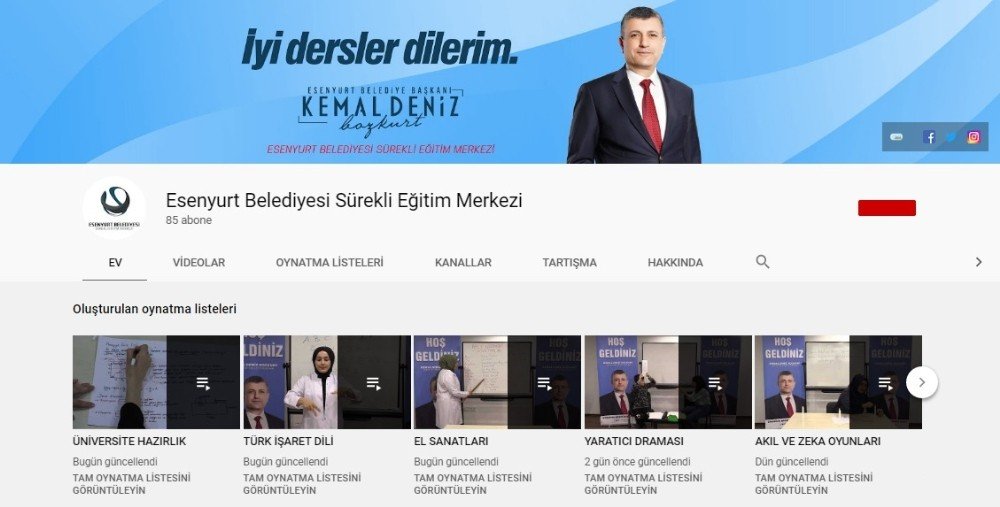 Esenyurt Belediyesi’nden Online Eğitim Desteği
