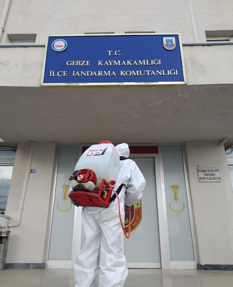 Gebze’de Dezenfekte Çalışmaları Sürüyor