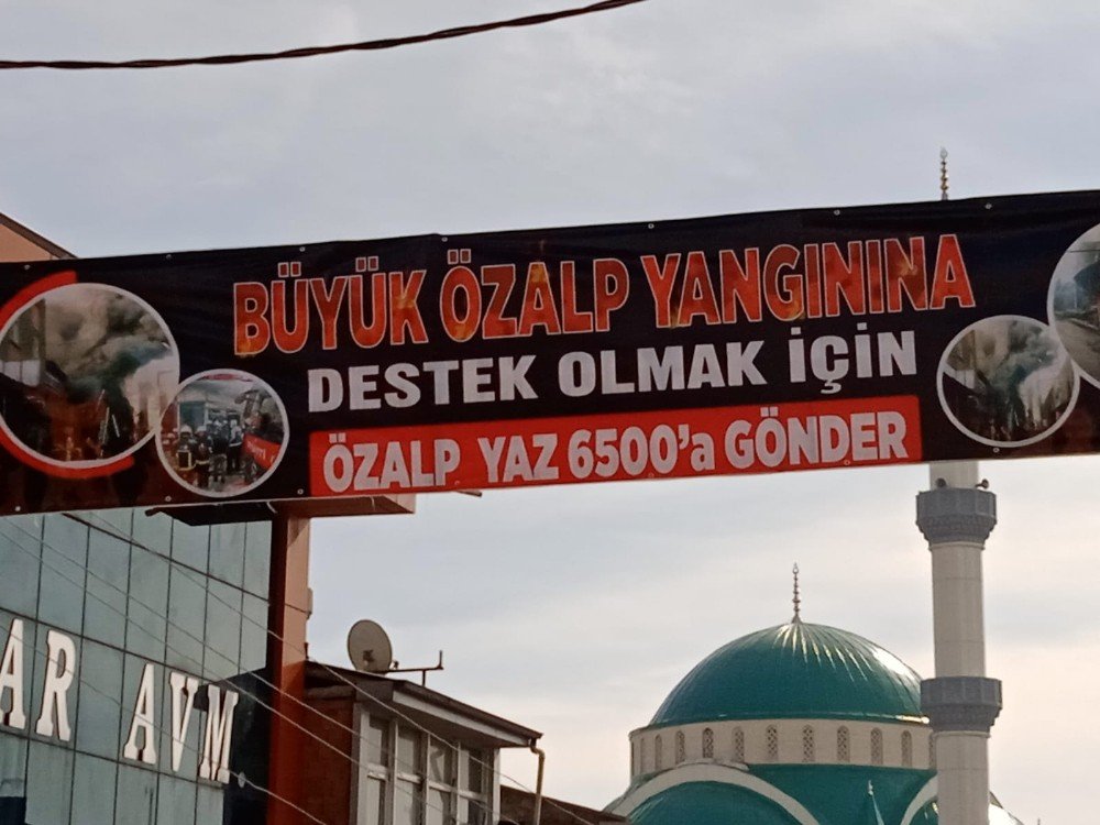 Özalp İlçesinde İş Yerleri Yanan Esnaf İçin Kampanya