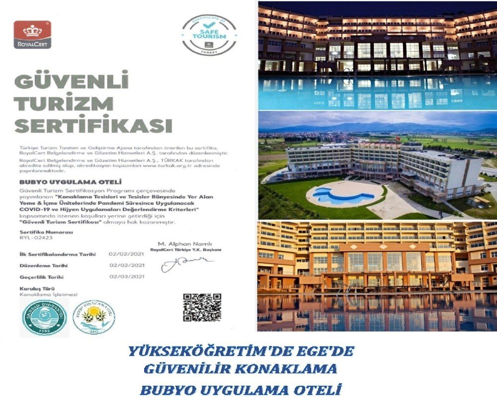 Burhaniye’de Bubyo Uygulama Oteli Güvenilir Turizmin Adresi Oldu