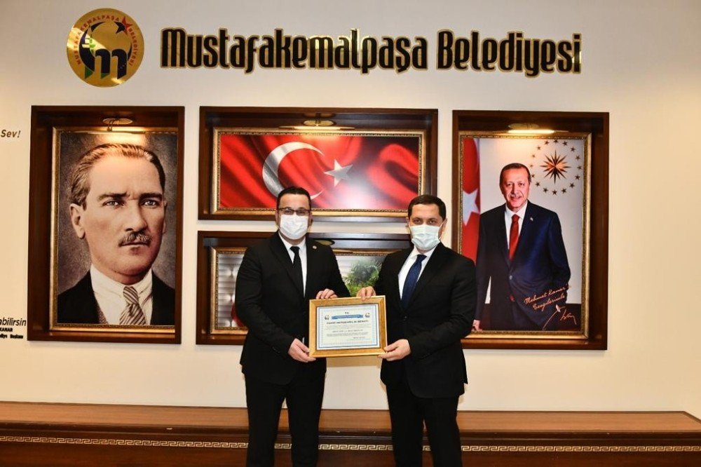 Vali Masatlı’ya Fahrî Hemşehrilik Beratı