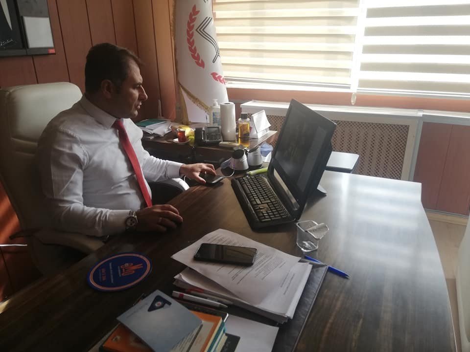 Gercüş’te Okul Müdürleri Video Konferans Yöntemi İle Toplandı