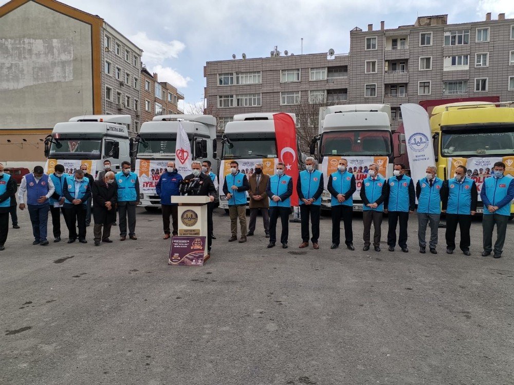 Kayseri’den Suriye’ye 6 Tır Yardım Daha Yola Çıktı