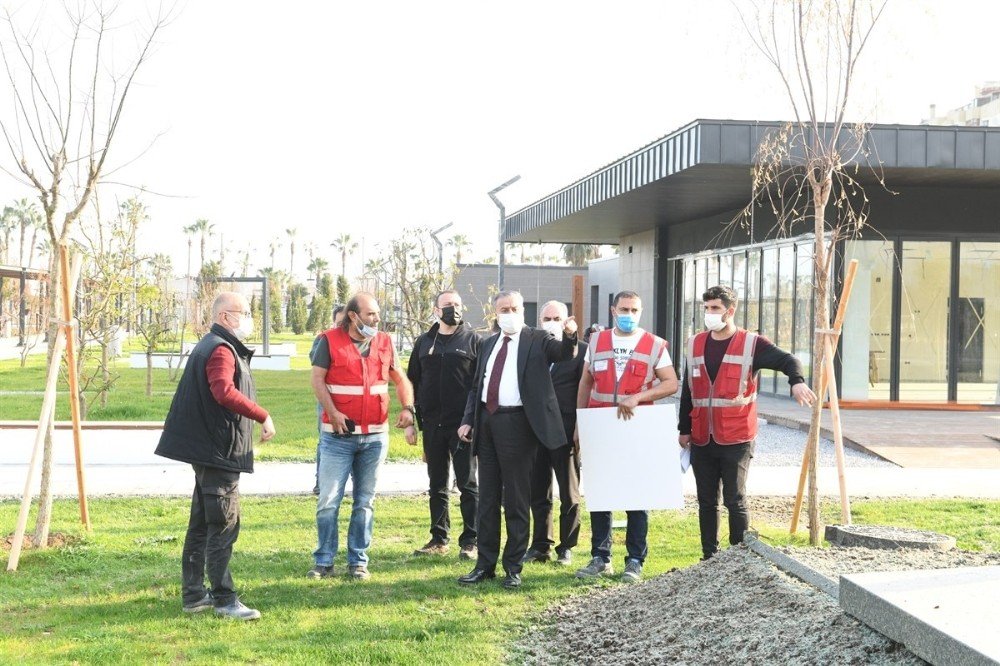 Vali Su, Millet Bahçesi Çalışmalarını İnceledi