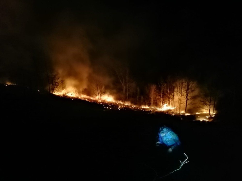 Tokat’ta Örtü Yangını