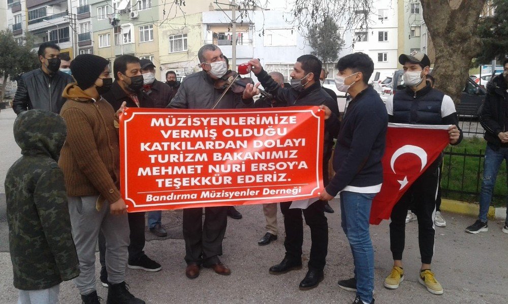 Bandırma Müzisyenlerden Destek Teşekkürü