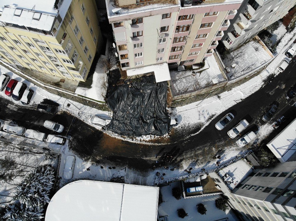 Kağıthane’de Enkaz Havadan Görüntülendi