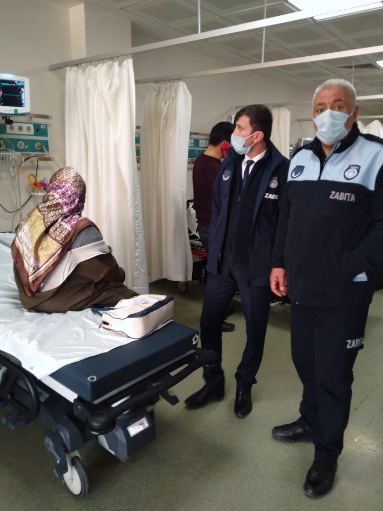Hasta Kadının İmdadına Aziziye Zabıtası Yetişti