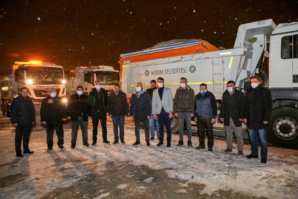 Başkan Kavuş, Kar Nöbetinde