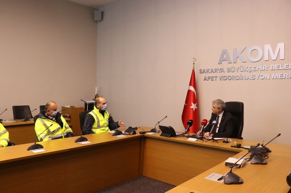 Sakarya’da 24 Saat Kesintisiz Karla Mücadele