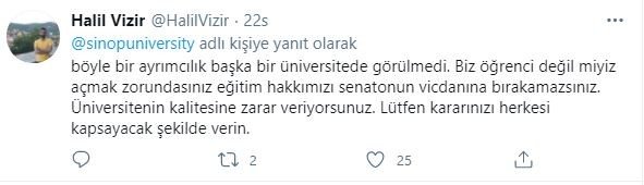 Sinop’ta Üniversitenin Yüz Yüze Eğitim Anketi Öğrencilerden Tepki Çekti