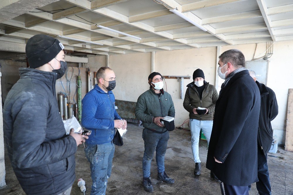 Başkan Ercengiz Sanayi Esnafını Ziyaret Etti