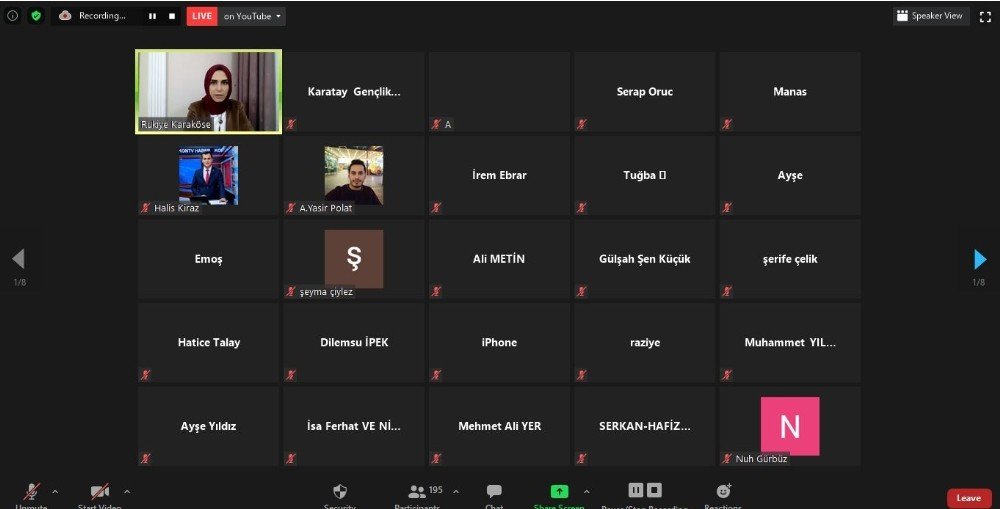 ‘sağlıklı İ̇letişim Mutlu Aile Okulu’ Seminerleri Dijital Platformlardan Devam Ediyor