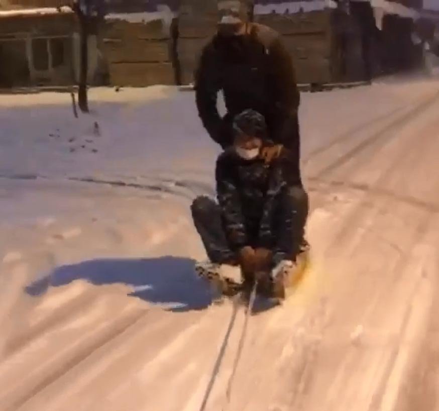 Yurdum İnsanı Karda Hünerlerini Konuşturdu