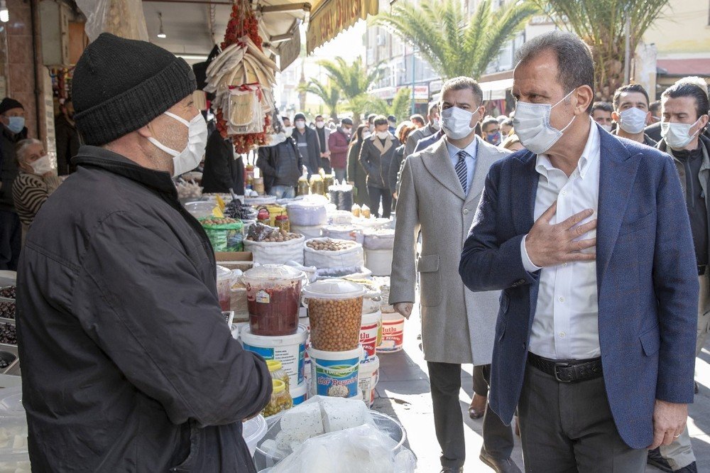 Başkan Seçer, Tarsus’ta İncelemelerde Bulundu, Esnafla Buluştu