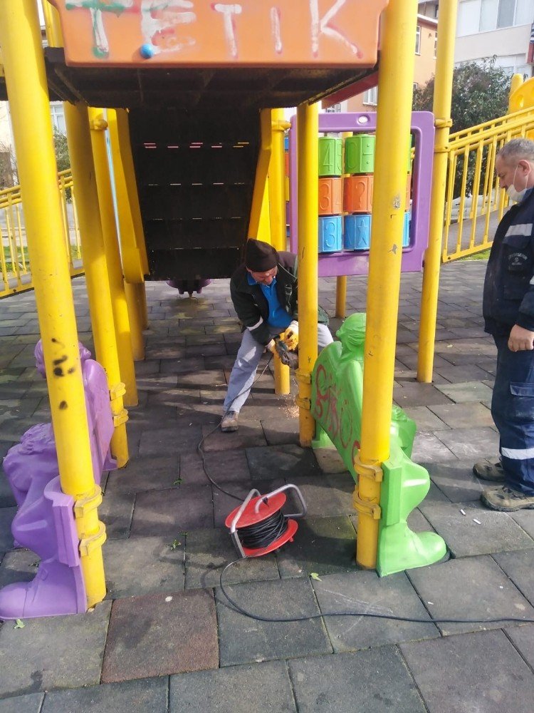 Gebze Ve Darıca’da Parkların Onarımı Yapıldı