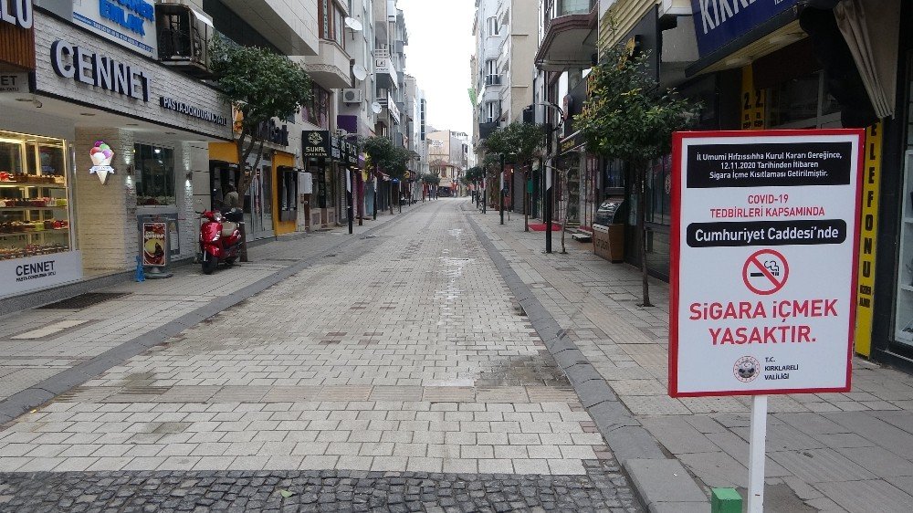 Kırklareli’nde Sokağa Çıkma Yasağına Uyuluyor