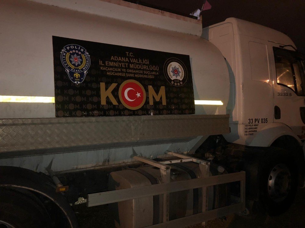 Adana’da 21 Bin Litre Kaçak Akaryakıt Ele Geçirildi