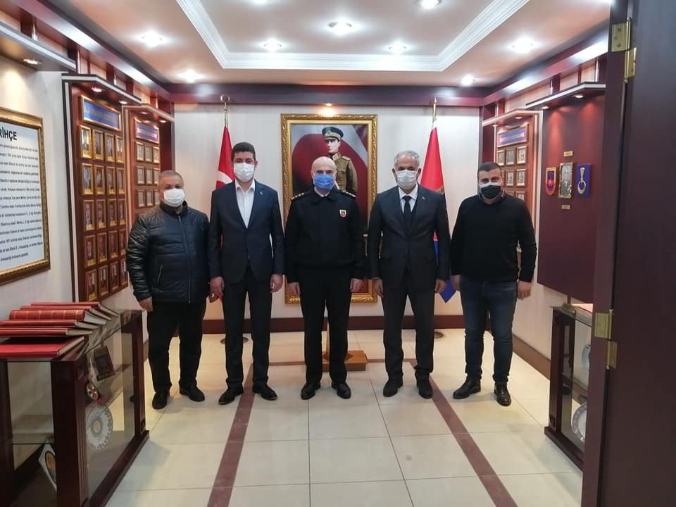 Başkan Yaman’dan İ̇l Jandarma Komutanı Sandal’a Ziyaret