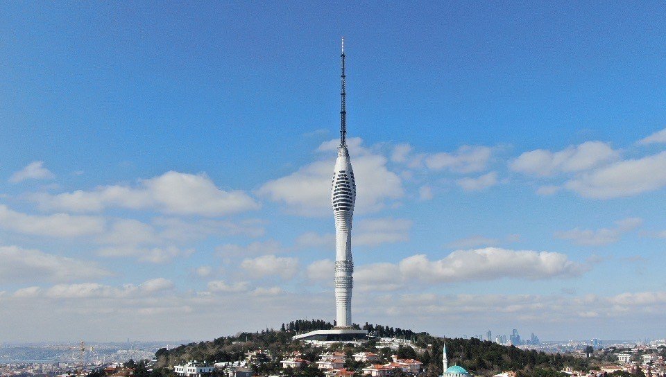 Çamlıca Kulesi’nin Son Hali Havadan Görüntülendi